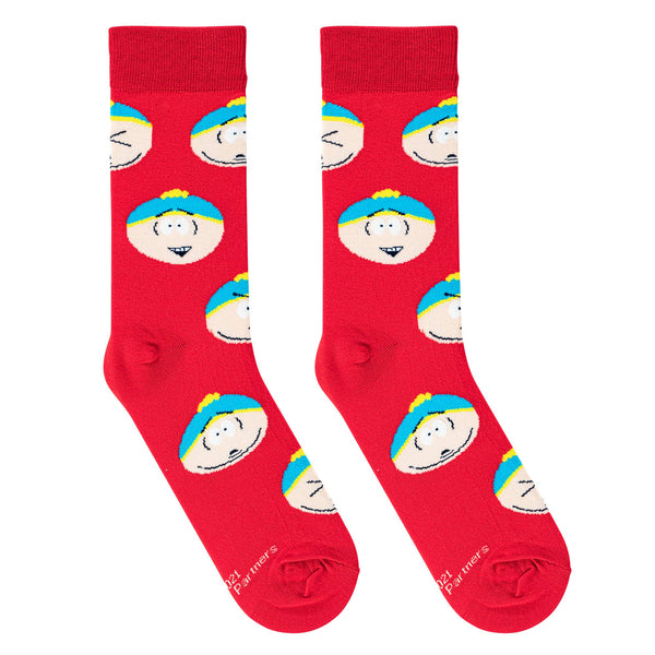 Cartman Faces - Mens Crew Folded (Crazy Socks)