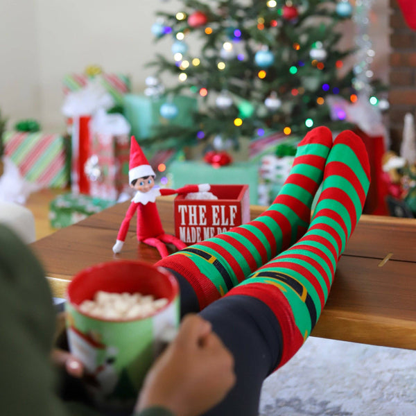 Santa & Elf Knee High Socks (2 Pack)