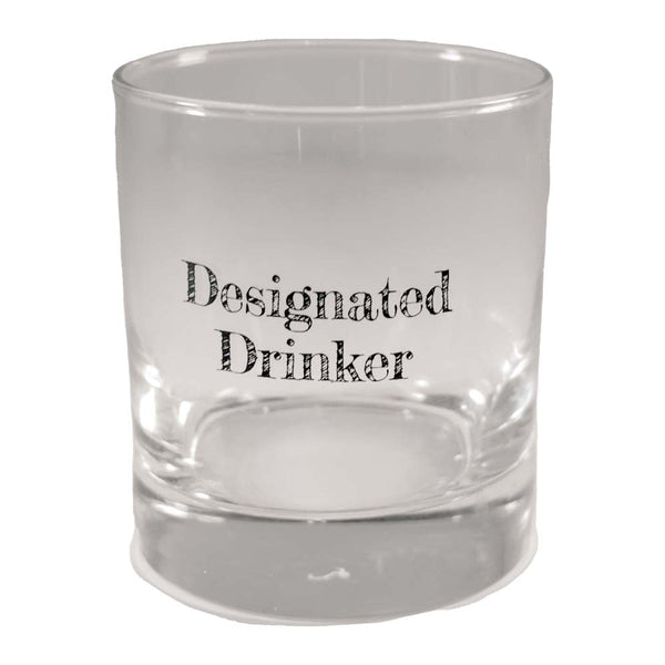 Designated Drinker Rocks Glass