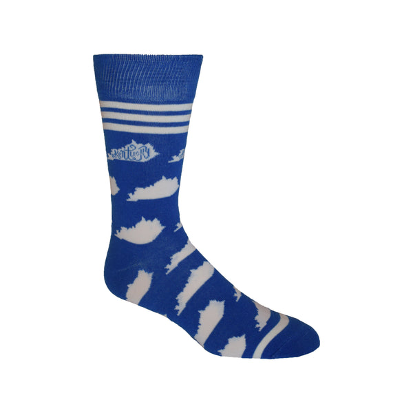 Kentucky Shapes in Blue and White