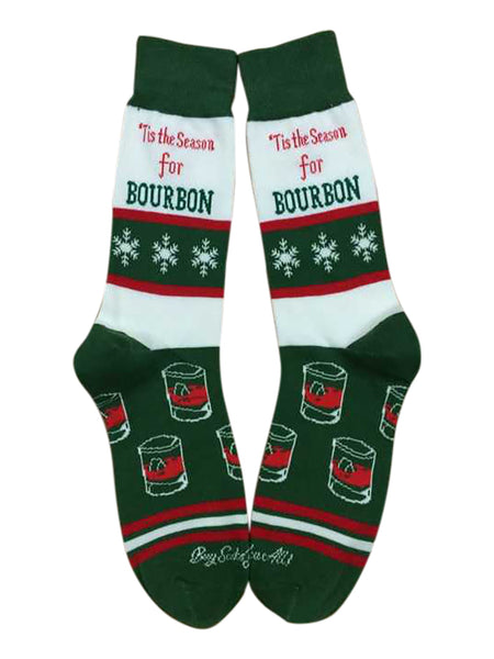 Tis the Season for Bourbon Men's Sock and Ornament Gift Basket