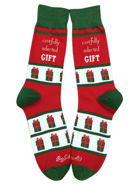 Carefully Selected Gift Men's Sock and Ornament Gift Basket