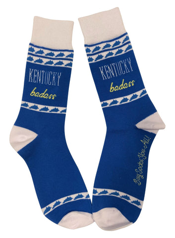 Kentucky Bad Ass Blue and White