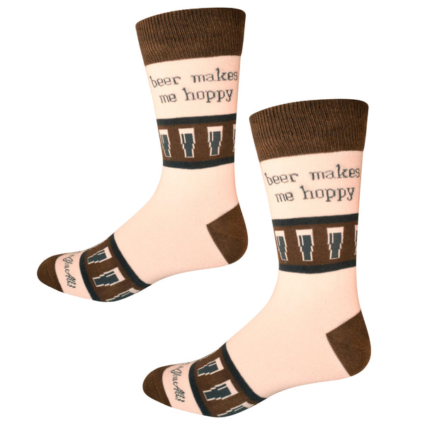 Beer Makes Me Hoppy Men's Socks