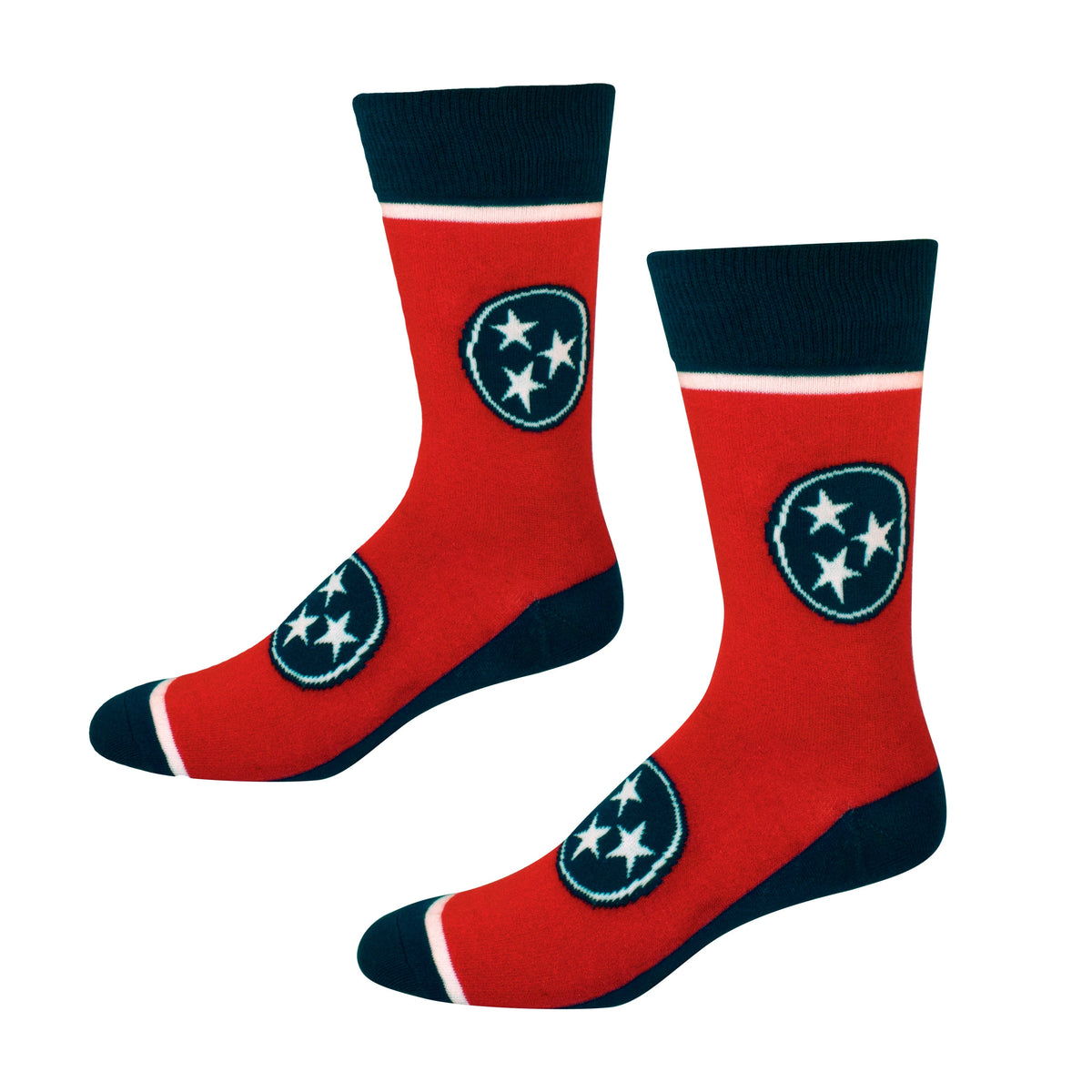 Tennessee Tri-Star in Red and Blue Men's Socks – Buy Socks You All