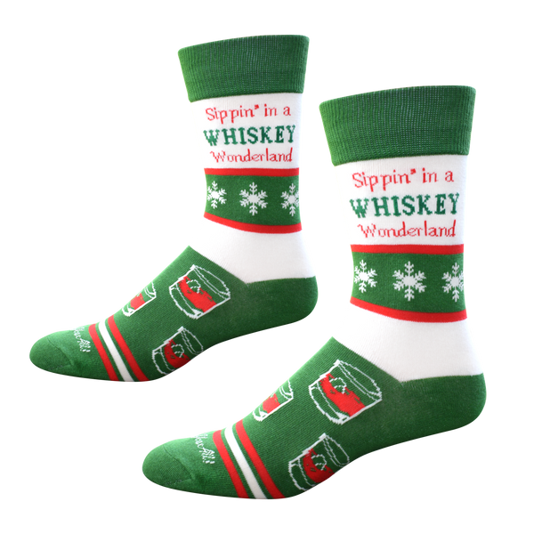 Sippin in a Whiskey Wonderland Men's Socks