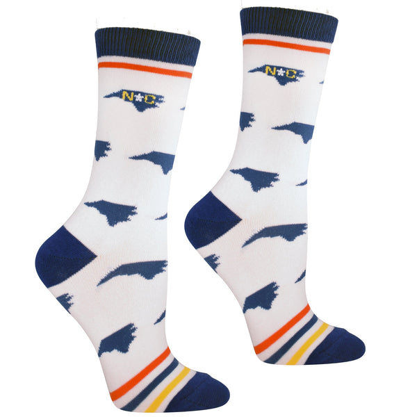 North Carolina Shapes in Flag Colors Women's Socks
