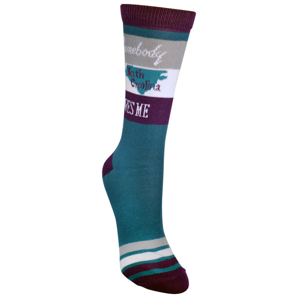 Somebody in North Carolina Loves Me Women's Socks