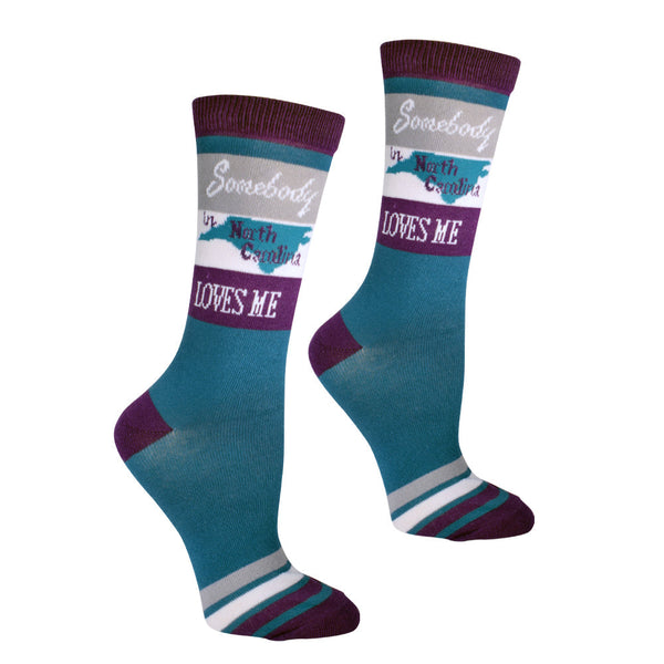 Somebody in North Carolina Loves Me Women's Socks