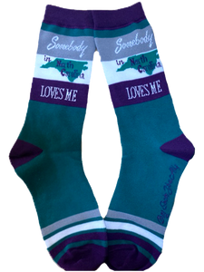 Somebody in North Carolina Loves Me Women's Socks