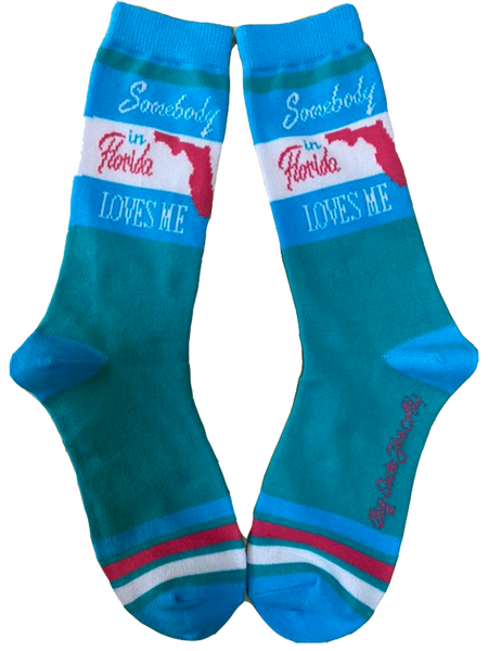 Somebody in Florida Loves Me Women's Socks
