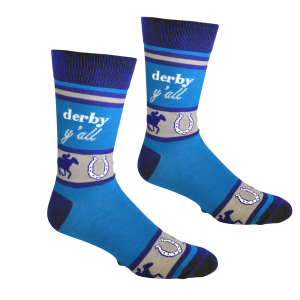 Derby Y'all with Horses Men's Socks