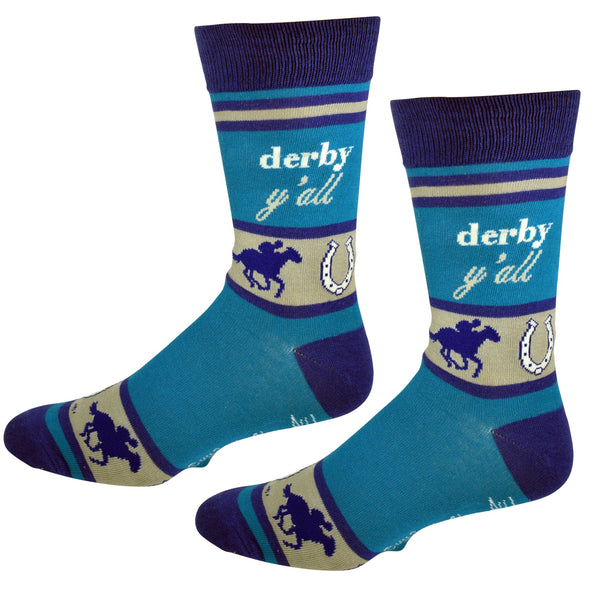 Derby Y'all with Horses Men's Socks