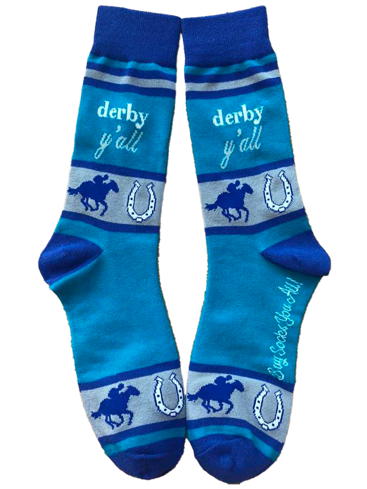 Derby Y'all with Horses Men's Socks