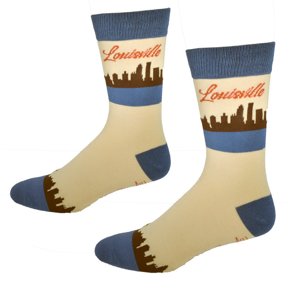 Louisville Kentucky Skyline Men's Socks