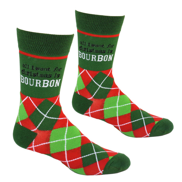 All I Want For Christmas is Bourbon Men's Socks