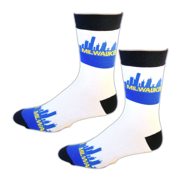 Milwaukee Wisconsin Skyline Men's Sock