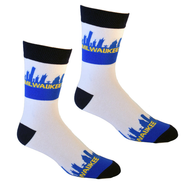 Milwaukee Wisconsin Skyline Men's Sock