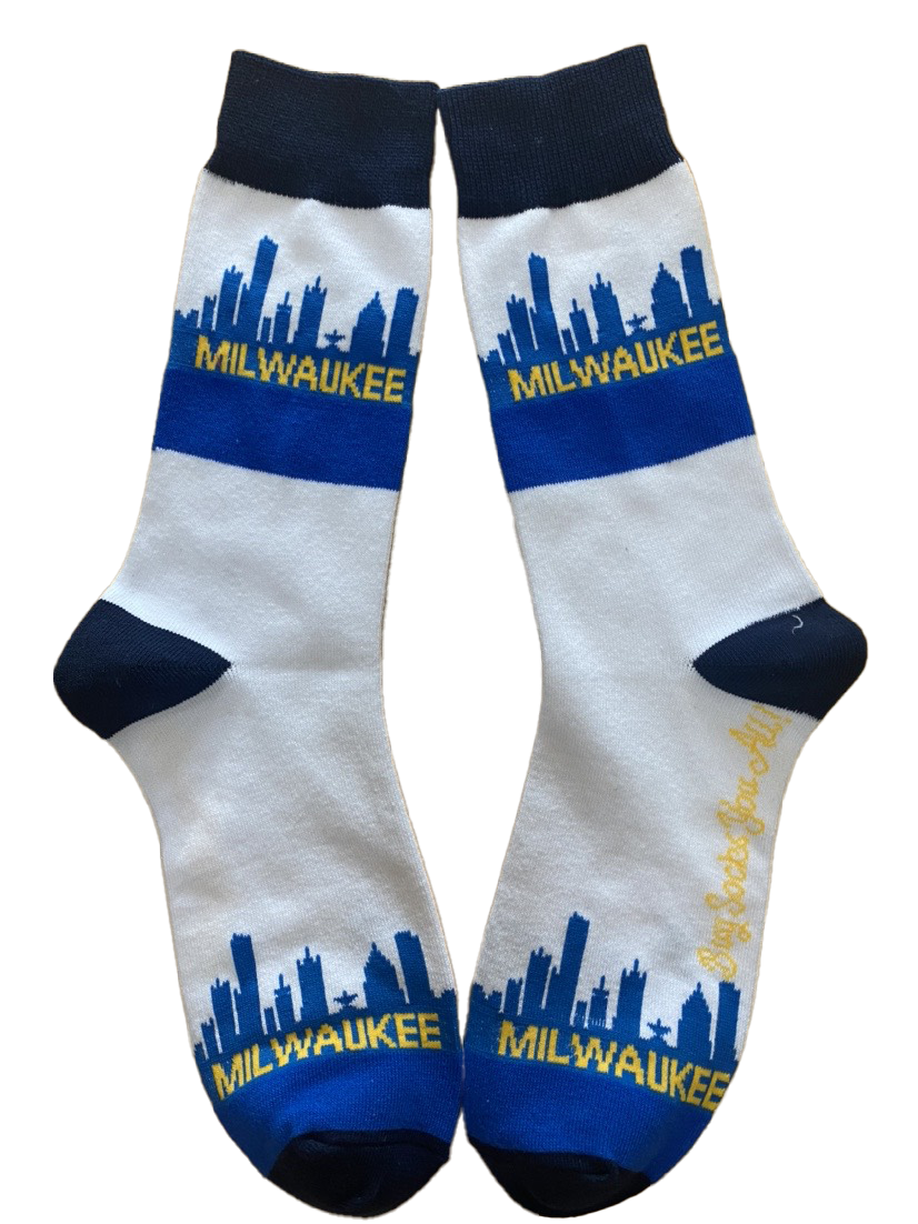 Milwaukee Wisconsin Skyline Men's Sock