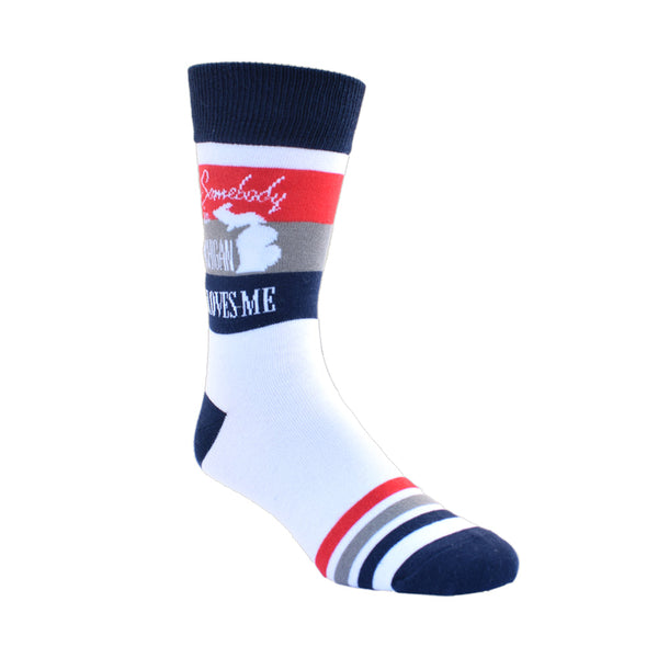 Somebody in Michigan Loves Me Men's Socks