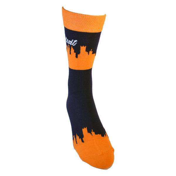 Detroit Michigan Skyline Men's Socks