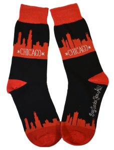 Chicago Illinois Skyline Men's Socks