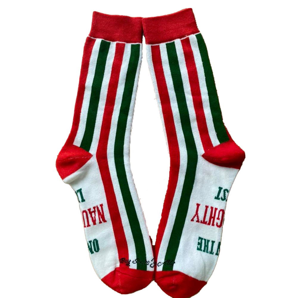 On the Naughty List Men's Socks