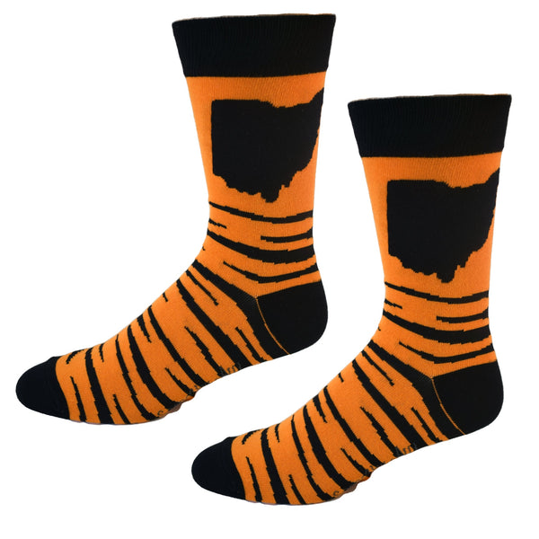 Ohio Tiger Stripes Men's Socks