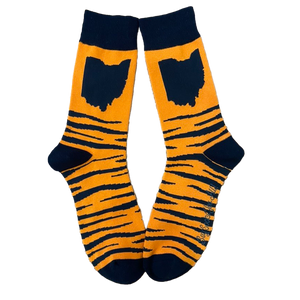Ohio Tiger Stripes Men's Socks