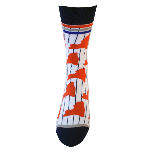 New York Shapes in Pinstripes Men's Socks