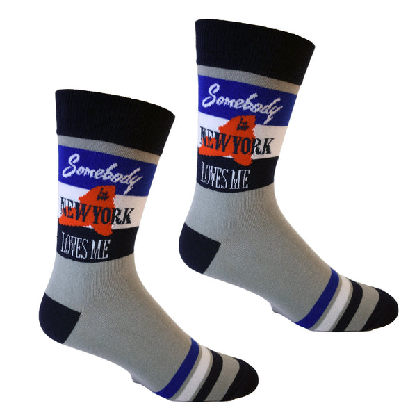 Somebody in New York Loves Me Men's Sock