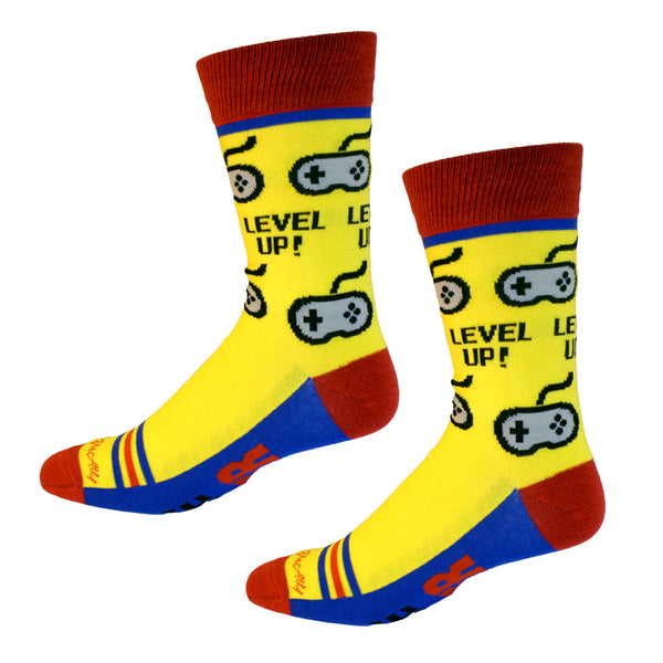 Level Up Video Game Men's Socks