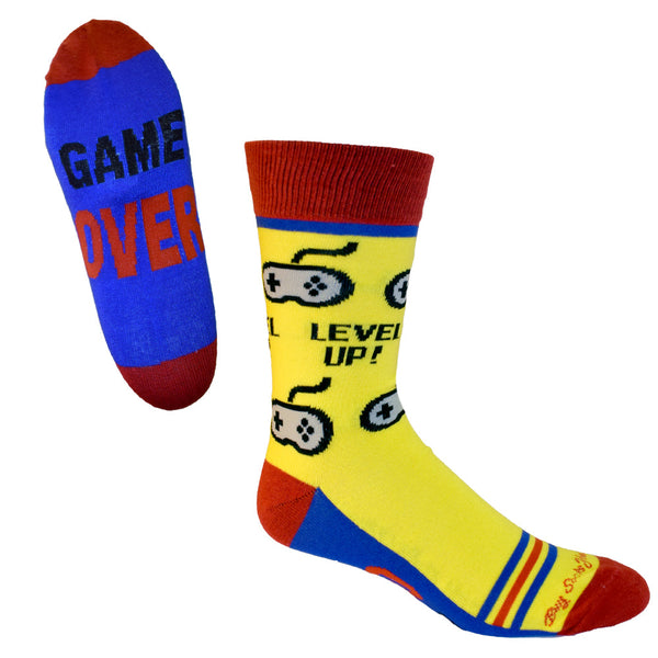 Level Up Video Game Men's Socks