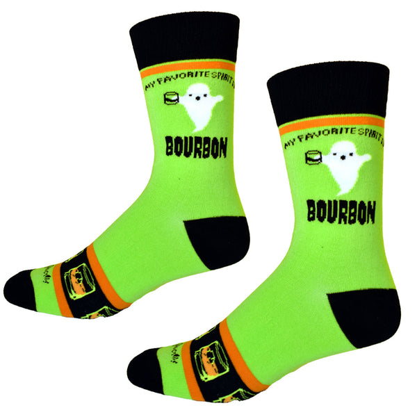 My Favorite Spirit is Bourbon Men's Socks