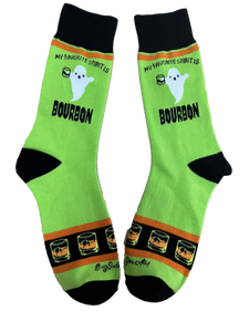 My Favorite Spirit is Bourbon Men's Socks