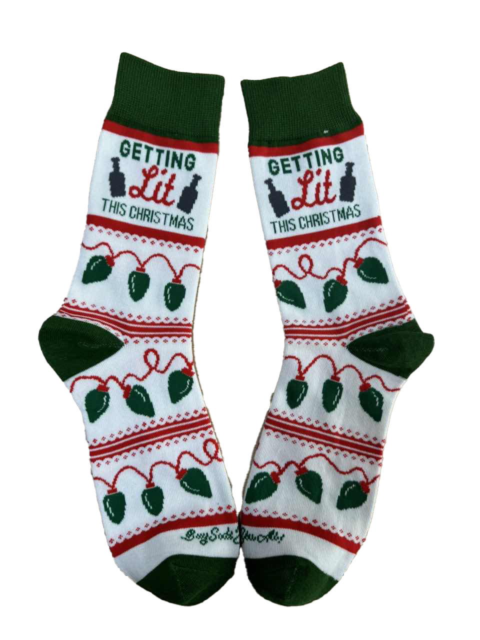 Getting Lit This Christmas Men's Socks