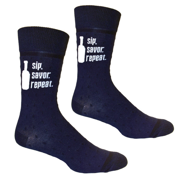 Sip Savor Repeat Men's Socks