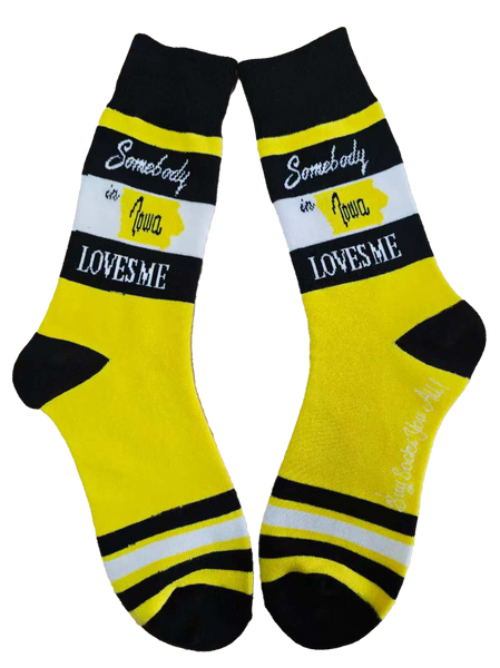 Somebody in Iowa Loves Me Men's Socks