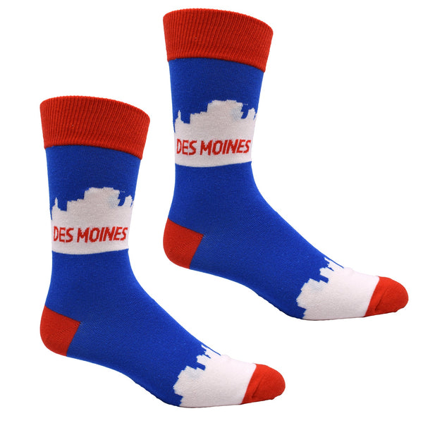 Des Moines Skyline Men's Socks