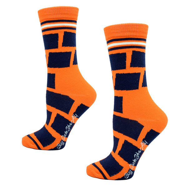 Colorado Shapes in Orange and Blue Womens Socks