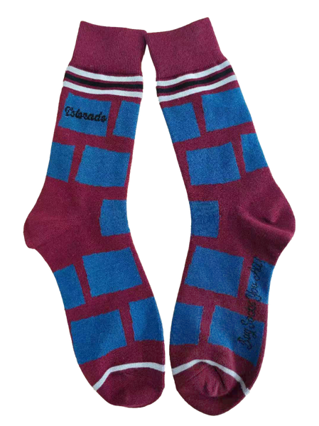 Colorado Shapes in Red, Blue and Silver Men's Socks