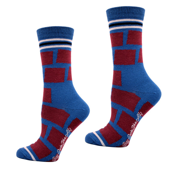 Colorado Shapes in Red, Blue and Silver Women's Socks