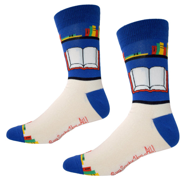 Fancy Reading Socks Men's Socks