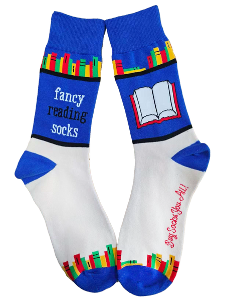 Fancy Reading Socks Men's Socks