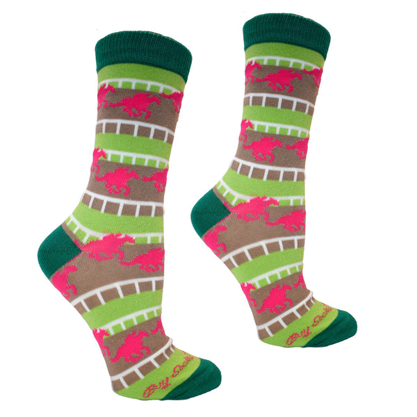 Derby Horses on Track Women's Socks