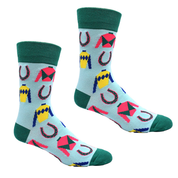 Silks and Horseshoes Men's Socks