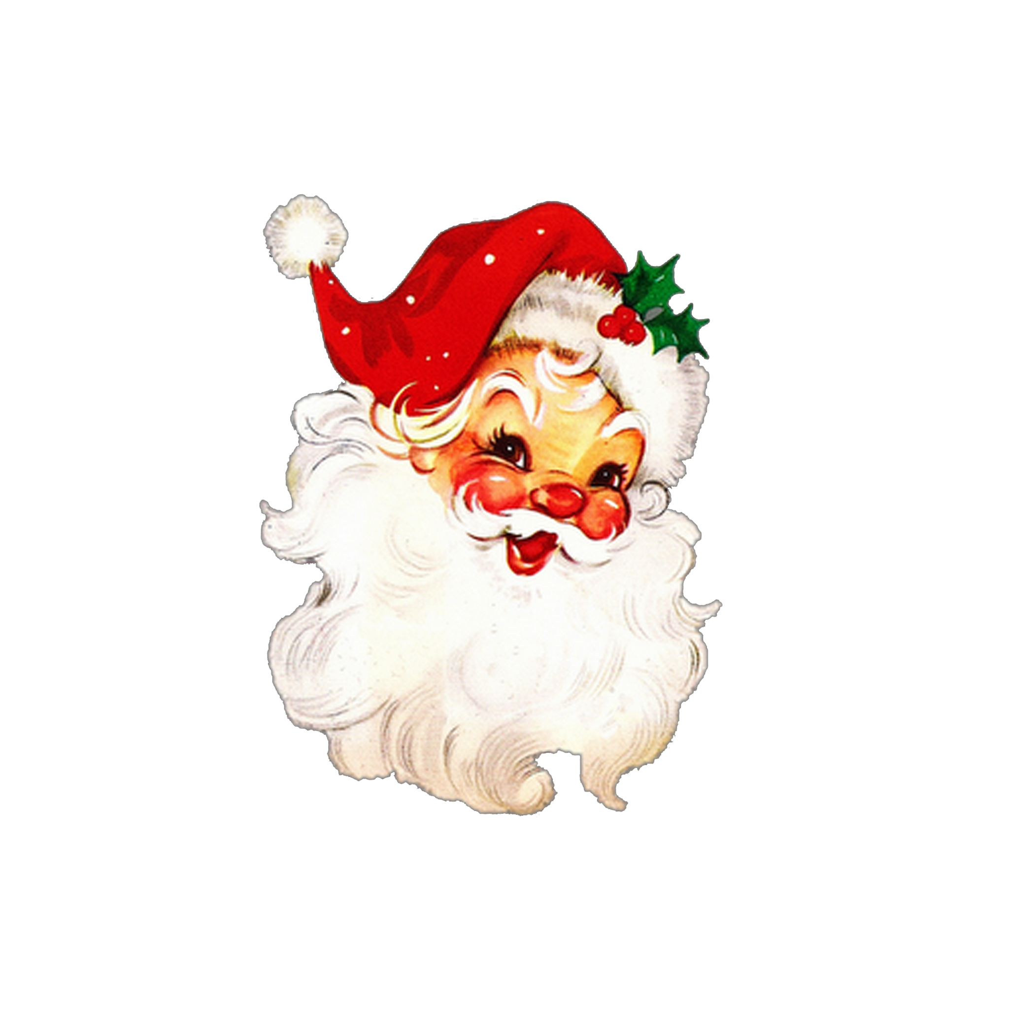 Vintage Santa Sticker