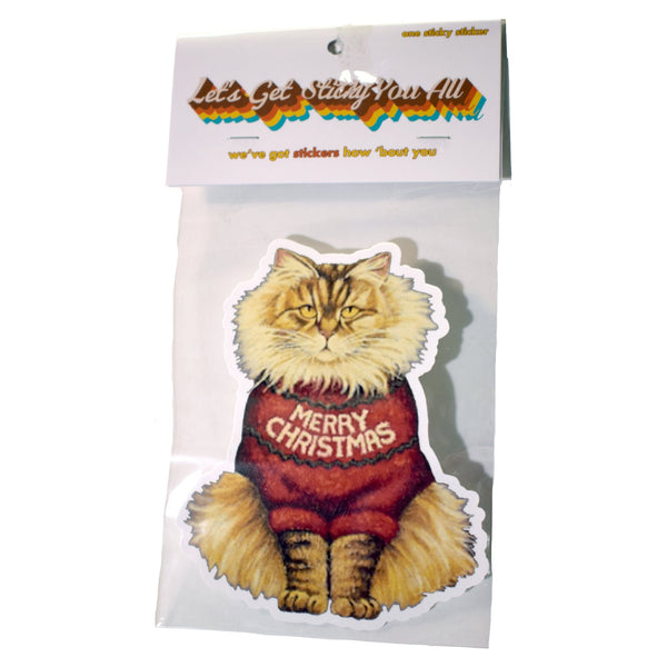 Christmas Cat Sticker