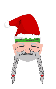 Christmas Willie Sticker