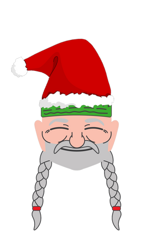 Christmas Willie Sticker